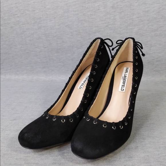 2x 👯‍♀️Host Pick⚡️Karl Lagerfeld Suger Block Pumps - Picture 7 of 15